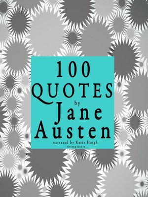 cover image of 100 quotes by Jane Austen